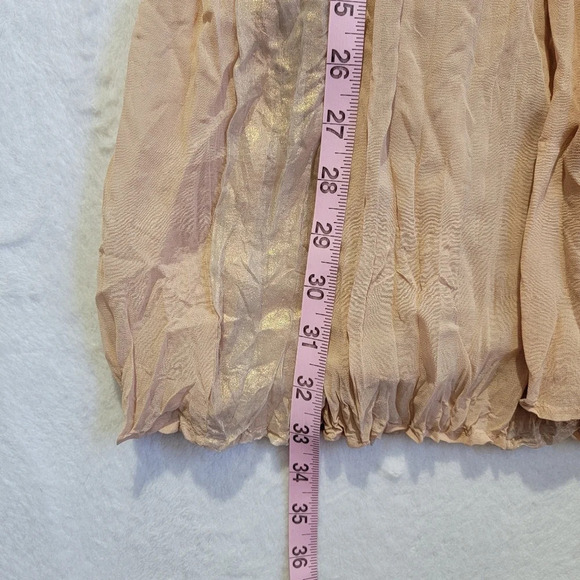 NWT Kut From The Kloth Sequin Iridescent Crinkle Cocktail Dress Blush Size S - Picture 13 of 13